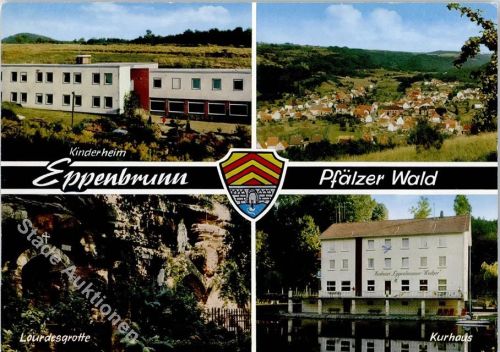 Eppenbrunn Kinderheim Lourdesgrotte Kurhaus Eppenbrunner Weiher Wappen