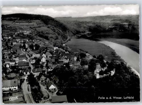 37647 W3453 Polle - Fliegeraufnahme