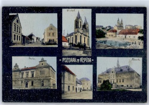 Melnik Pozdrav ze Repina Kirche Schule Schloss