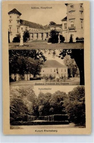 Rheinsberg Schloss Denkmal Friedrich des Grossen Naturtheater