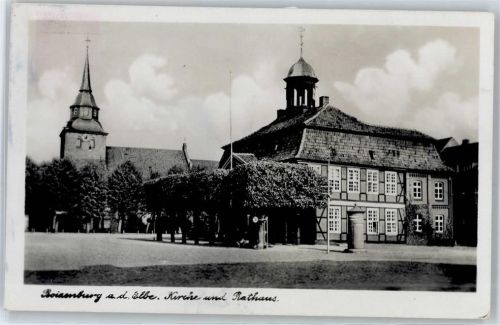 Boizenburg Rathaus Litfaßsäule