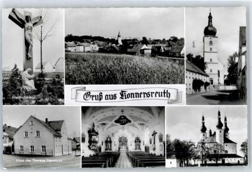Konnersreuth Kirche Inneres Friedhofskreuz