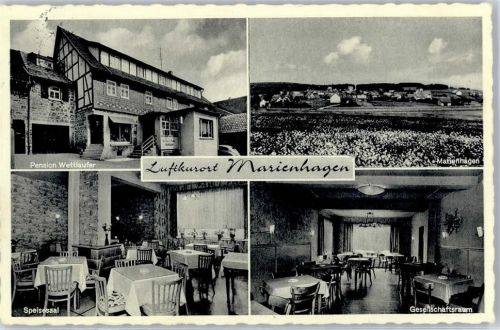 Marienhagen Posthilfsstellenstempel Pension Wettläufer