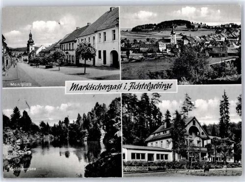 Marktschorgast Marktplatz Goldbergsee Grundmühle