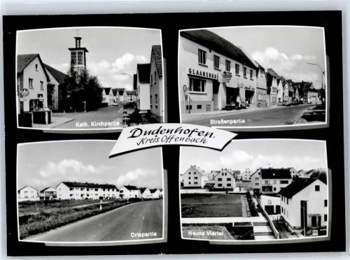 63110 W6054 Dudenhofen , Kr Offenbach am Main - Kath. Kirche Straße Neues Viertels