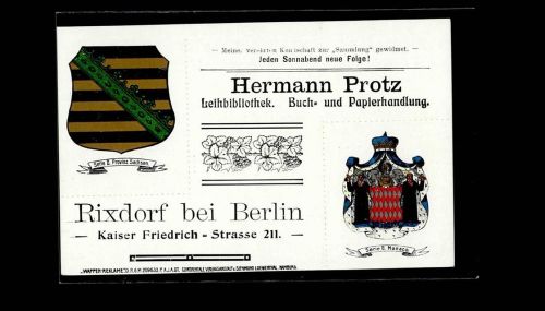 Rixdorf Leihbibliothek Hermann Protz Wappen