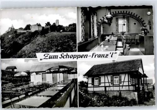 Gössenheim Gasthaus Weinhaus Zum Schoppen-Franz´l Ruine Homburg