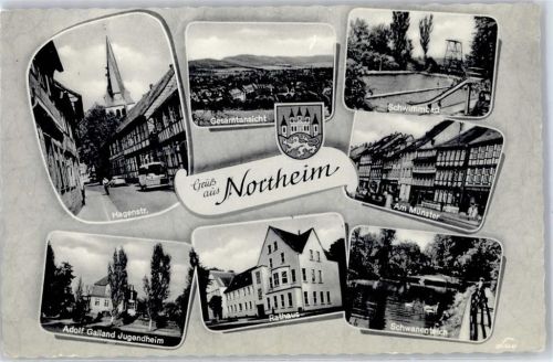 Northeim Hagenstraße Schwimmbad Am Münster Wappen Schwanenteich Rathaus Adolf-Galland-Jugendheim
