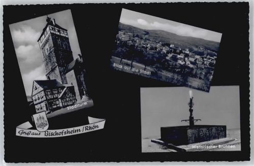 Bischofsheim Stadtturm Historischer Brunnen