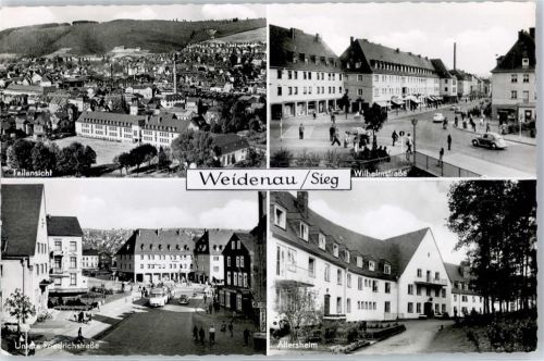 57072 W5900 Weidenau , Sieg - Wilhelmstraße Untere Friedrichstraße Altersheim
