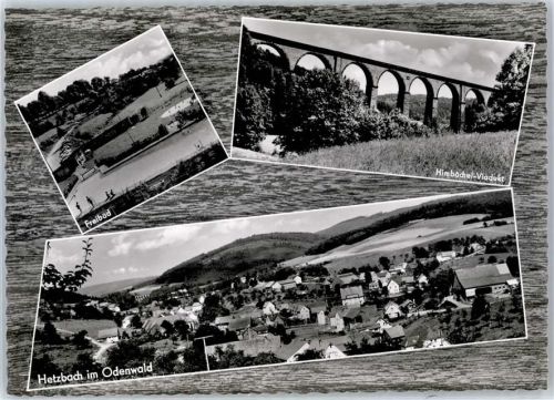 Hetzbach 1972 Schwimmbad Himbachel-Viadukt