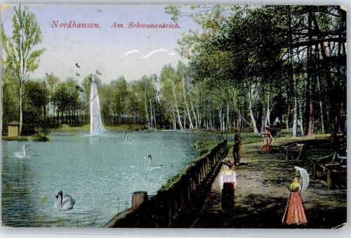 Nordhausen 1917 Am Schwanenteich