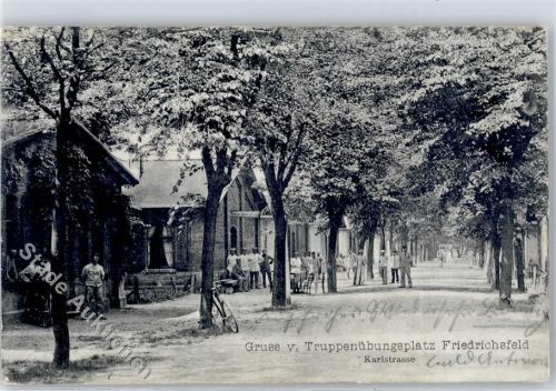 Friedrichsfeld Truppenübungsplatz Karlstrasse