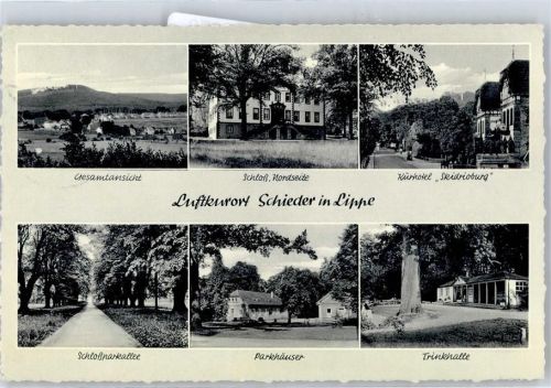 Schieder Schloß Trinkhalle Parkhäuser