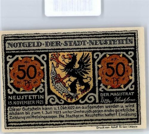 Neustettin 50 Pfennig