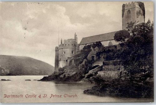 1910 St. Petrox Kirche Schloss Dartmouth AKU1