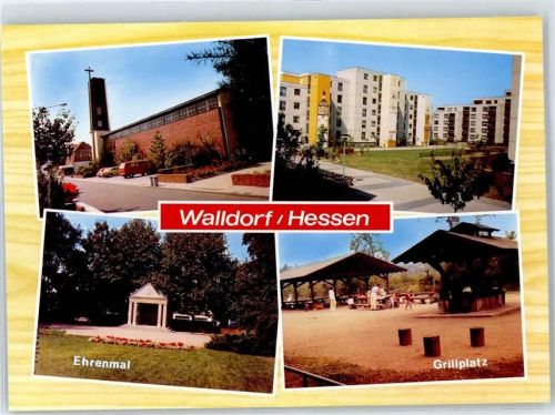 Walldorf Kriegerdenkmal Grillplatz Siedlung