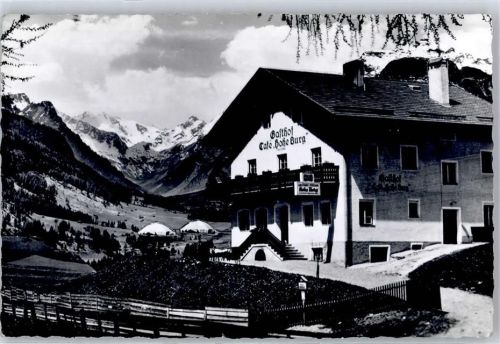 6152 Trins Foto AK Gasthaus Cafe Hohe Burg