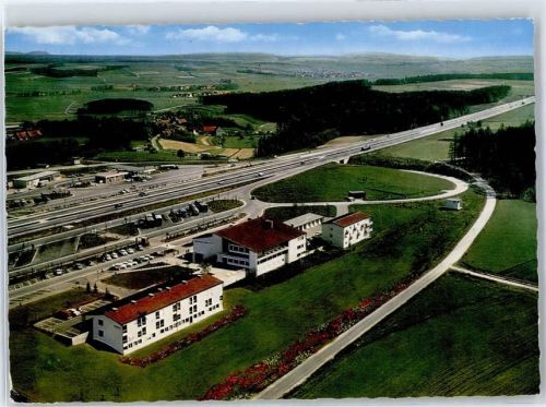 Weingartsgreuth Fliegeraufnahme Gasthaus Autobahn-Rasthaus Motel Steigerwald