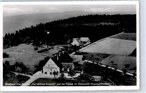 Tromm Fliegeraufnahme Gasthaus Pension zur schönen Aussicht