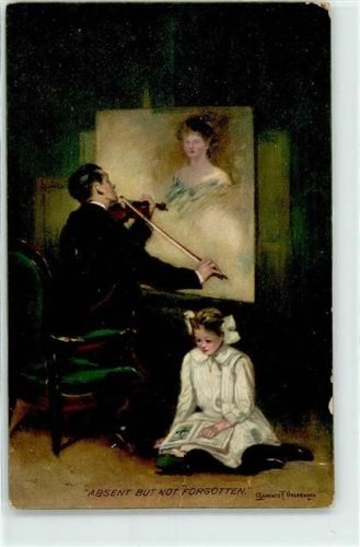 1914 Absent but not forgotten Kind Geige