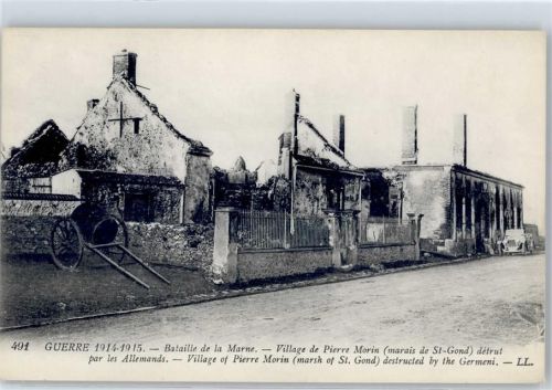 La Villeneuve-les-Charleville Bataille de la Marne Village de Pierre Morin marais St-Gond Weltkrieg 1914-1915