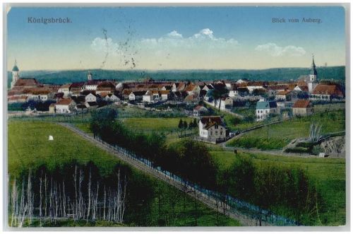 Königsbrück 1915 Blick vom Auberg