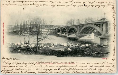 Toulouse 1903 Brücke Pont Saint-Michel
