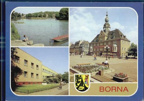 04552 O7200 Borna b Leipzig - Rathaus Ratskeller Teich