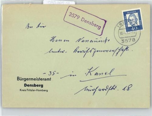 Densberg Landpoststempel