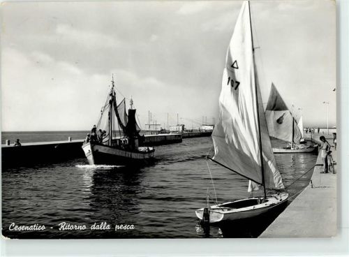 Cesenatico Hafen Segelboote