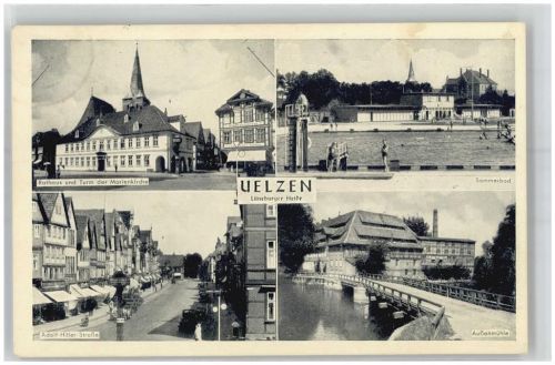Uelzen Rathaus Marienkirche Sommerbad