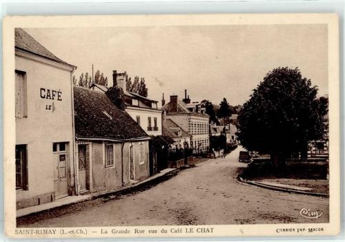 Saint-Rimay 1940 Cafe Le Chat