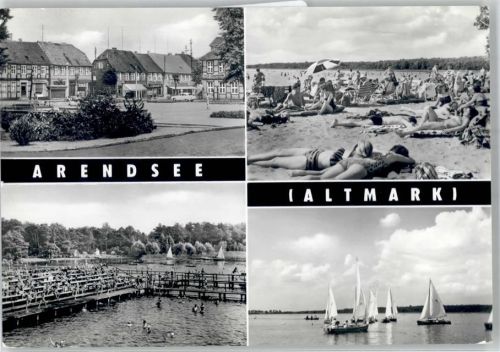Arendsee Schwimmbad See Marktplatz