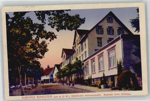 Ruhestein 1913 Kurhaus Ruhestein