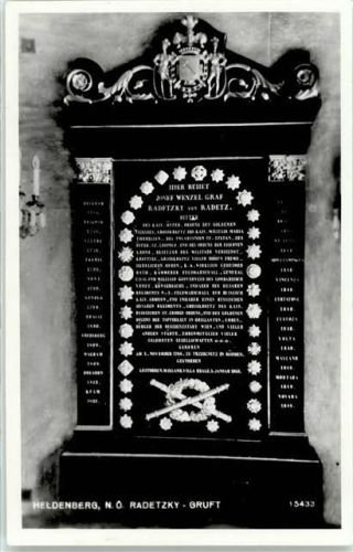 Kleinwetzdorf Heldenberg Radetzky-Gruft