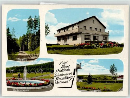Stromberg Waldweg Kinderspielplatz Springbrunnen Hotel Pension haus Waldeck