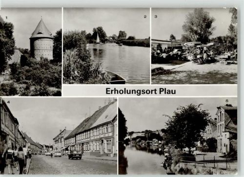 Plau Burgturm Elde Cafe Karl Marx Straße