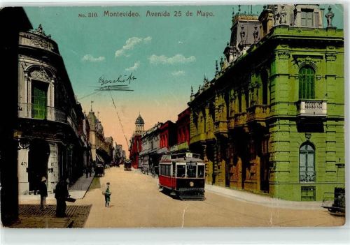 Montevideo Avenida 25 de Mayo Straßenbahn