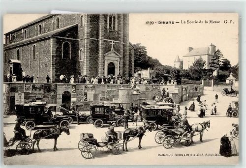 Dinard Kirche Auto Kutschen