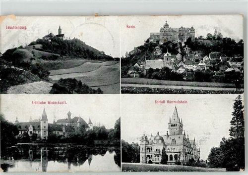 Hummelshain 1911 Leuchtenburg Ranis Fröhliche Wiederkunft Schloss Hummelshain