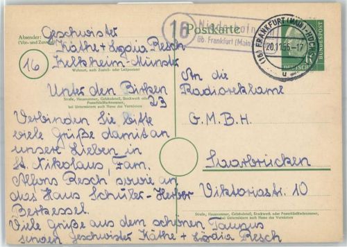 Niederhofheim Landpoststempel