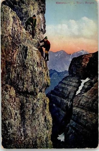 Wallern Kletterpartie Bergsteiger Ort lt. Stempel