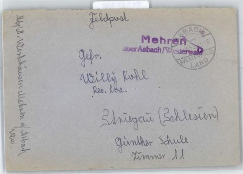 Mehren Landpoststempel