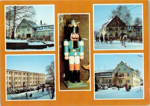 09496 O9344 Pobershau Winter Ferienheim Haus Katzenstein