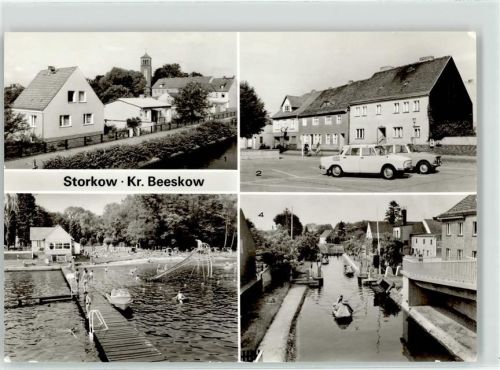 Storkow Markt Schwimmbad Storkower See Schleuse
