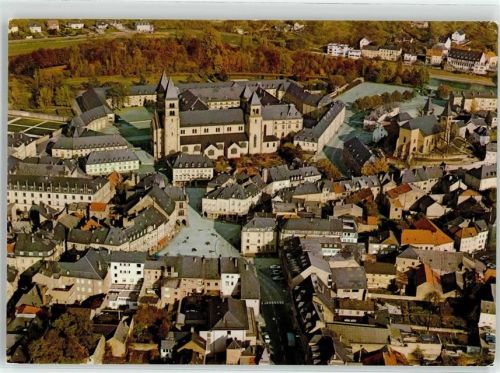 Echternach 1986 Fliegeraufnahme Teilansicht