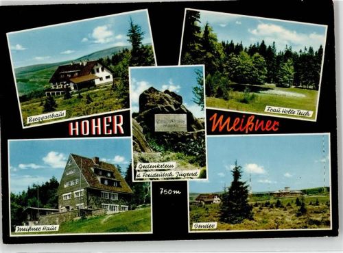 Hessisch Lichtenau Berg Gasthaus Meissner Haus Gedenkstein der Freideutsch Jugend Frau Holle Teich