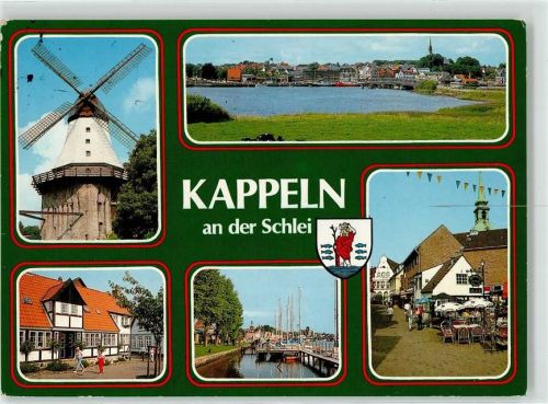 Kappeln Windmühle Cafe Fußgängerzone Schlei Hafen