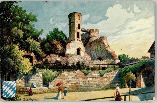 Neckargemünd 1908 Schloss Dilsberg signiert
